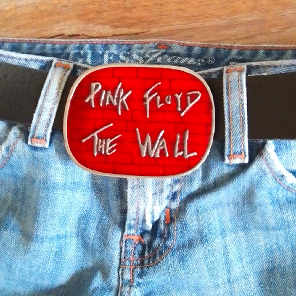 Belt Buckle, Pink Floyd, Red & Silver